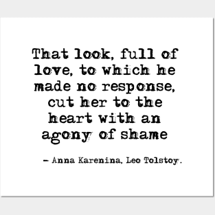 That look, full of love - Anna Karenina, Leo Tolstoy Posters and Art